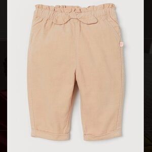 H&M NWT PAPER-BAG PANTS, 18M